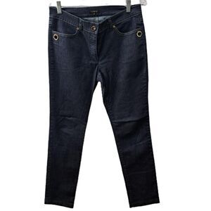 Escada Women's Navy Denim Blue Jeans Size 38 (US 6) Classic Straight Leg